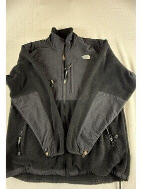 Vintage 90s The North Face Denali Fleece Jacket Mens XXL Black USA Made